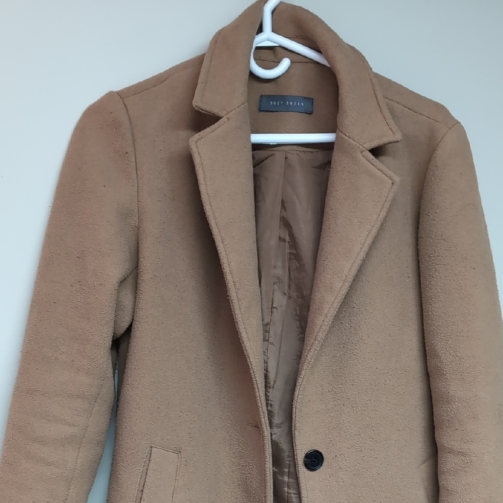 Suzy Shier Tan Coat - Picture 7 of 10